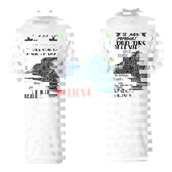 All Aboard Polar Express Train Ride Believe Christmas T-Shirt - Thegiftio