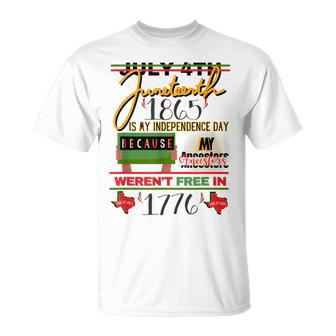 African American June 19Th Independence Day Unisex T-Shirt | Mazezy