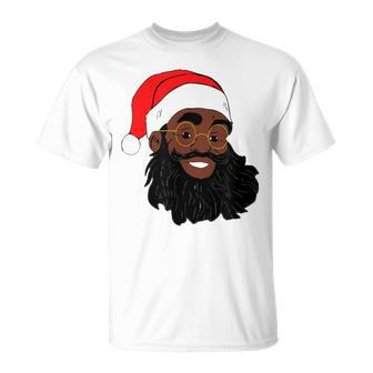 African American Santa Claus Christmas T T-Shirt | Mazezy