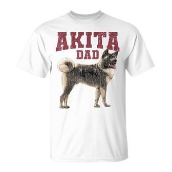 Akita Dad For Akita Owner T-shirt - Thegiftio