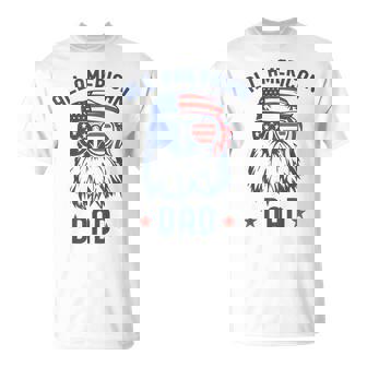 All American Dad Patriotic Eagle Sunglasses Us Flag 4Th July Gift For Mens Unisex T-Shirt - Monsterry
