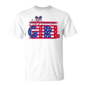 All American Girls 4Th Of July Daughter Unisex T-Shirt - Monsterry