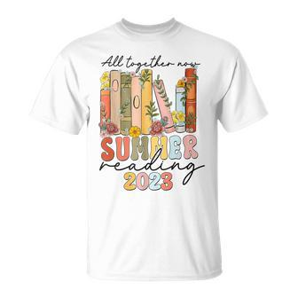 All Together Now Summer Reading 2023 Library Books Apparel Unisex T-Shirt | Mazezy