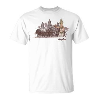 Apsara Angkor Wat Cambodia T-Shirt | Mazezy DE
