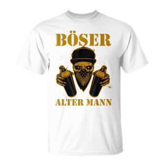 Bad Old Man Gangster Spray Cans Unisex T-Shirt | Mazezy