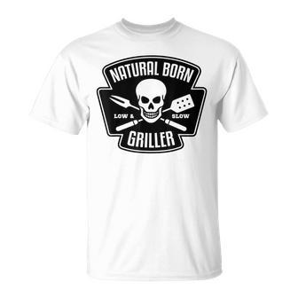 Barbecue Natural Born Griller Grill Master T-shirt - Thegiftio UK
