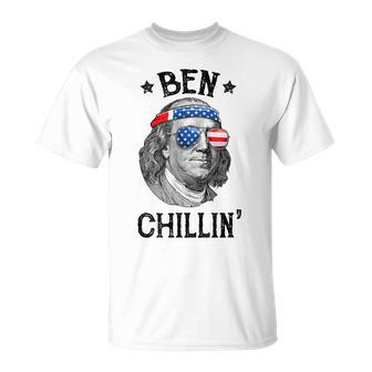 Ben Chillin 4Th Of July Ben Franklin Usa Independence Flag Unisex T-Shirt | Mazezy