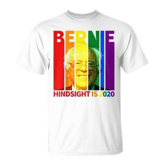 Bernie Sanders Gay Pride Hindsight Is 2020 Lgbt Unisex T-Shirt | Mazezy
