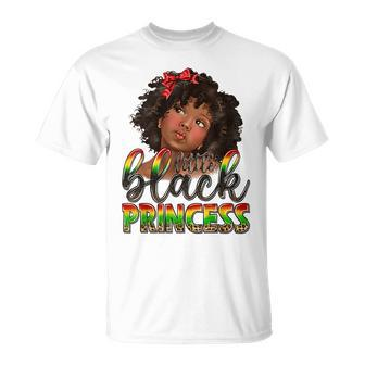 Black Melanin Little Black Princess Birthday Girl Afro Unisex T-Shirt | Mazezy