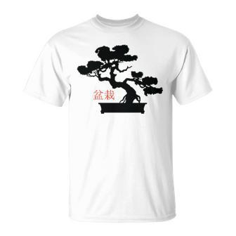Bonsai Tree Japanese Minimalist Pocket Bonsai T-Shirt | Mazezy DE
