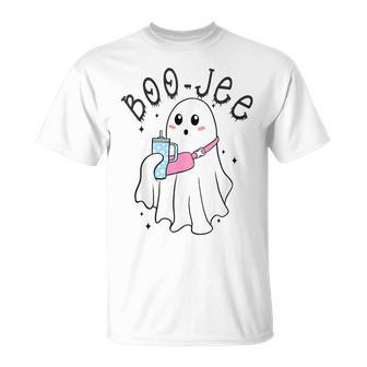 Boo Jee Ghost Halloween Spooky Season T-Shirt | Mazezy