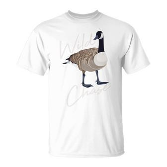 Canadian Goose Wild Goose Chase Funny Cute Bird Hunter Unisex T-Shirt | Mazezy