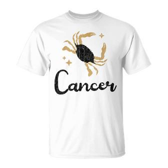 Cancer Zodiac Apparel For Men Women Funny Zodiac Sign Gift Unisex T-Shirt | Mazezy CA
