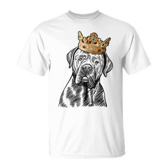 Cane Corso Dog Wearing Crown T-Shirt | Mazezy