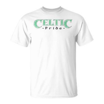 Celtic Pride - Irish Scottish Design Green And Black Unisex T-Shirt | Mazezy