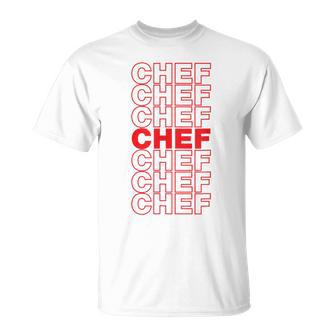 Chef Thank You Bag Design Funny Cute Chef Funny Gifts Unisex T-Shirt | Mazezy