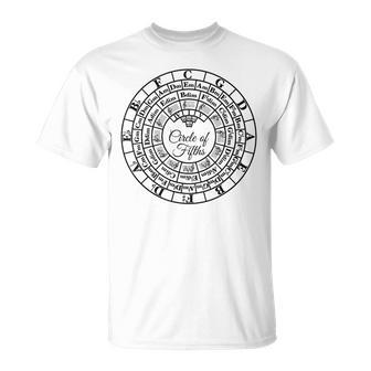 Circle Of Fifths Classical Harmony & Theory Chart T-Shirt | Mazezy DE