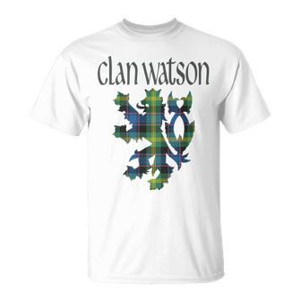 Clan Watson Tartan Scottish Family Name Scotland Pride Pride Month Funny Designs Funny Gifts Unisex T-Shirt | Mazezy