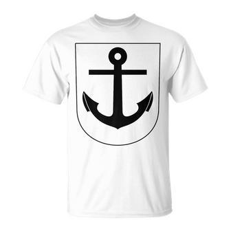 Coat Of Arms Shield Anchor Unisex T-Shirt | Mazezy