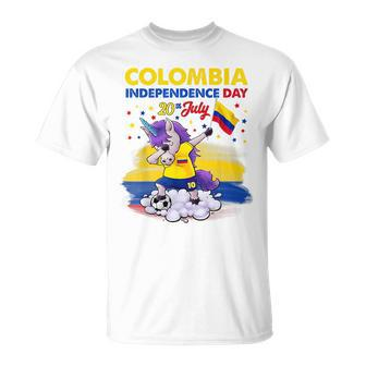 Colombia Independence Day Flag 2023 Boys Girls Kids Toddlers Colombia Funny Gifts Unisex T-Shirt | Mazezy