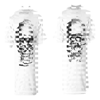 Cool Vintage Graphic Anatomical Skull Skeleton Halloween Halloween Funny Gifts Unisex T-Shirt | Mazezy