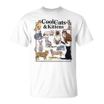 Cools Cat And Kitten Cat Types Funny Unisex T-Shirt - Monsterry