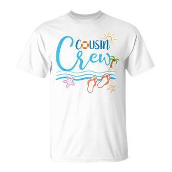 Cousin Crew Matching Family Trip 2023 Beach Vacation Cruise Unisex T-Shirt - Seseable