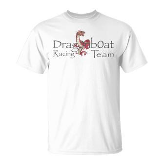 Crazy Dragon Boat Racing Team Festival Paddlers Dragon Boat T-Shirt | Mazezy