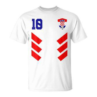 Croatia Soccer Jersey Croatian Football Flag Unisex T-Shirt | Mazezy