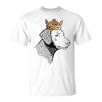 Curly-Coated Retriever Dog Wearing Crown T-Shirt | Mazezy CA