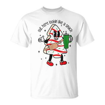 Cute Boojee Out Here Lookin Like A Snack Christmas Tree Cake T-Shirt | Mazezy