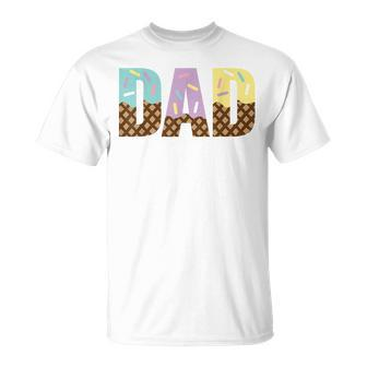 Dad Of The Sweet One Ice Cream 1St First Family Fathers Day Unisex T-Shirt | Seseable CA