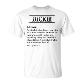 Dickie Name Definition | Funny Phrase Customized Mens Gift For Mens Unisex T-Shirt | Mazezy DE