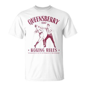 Distressed Vintage Boxing Queensbury Boxing Rules T-Shirt | Mazezy