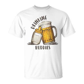 Drinking Buddies Dad And Baby Matching Fist Father Unisex T-Shirt | Mazezy