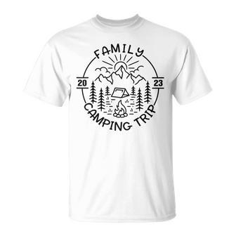 Family Camping Trip 2023 Nature Lover Unisex T-Shirt | Mazezy
