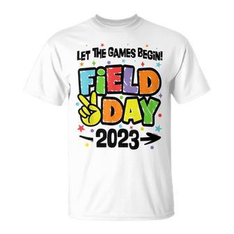 Field Day 2023 Let The Games Begin Boys Girls Teachers T-shirt - Thegiftio UK