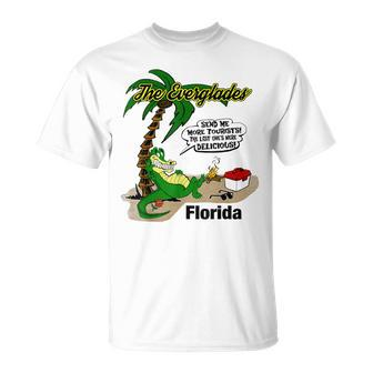 Florida Everglades Send More Tourists Alligator Souvenir T-shirt - Thegiftio UK