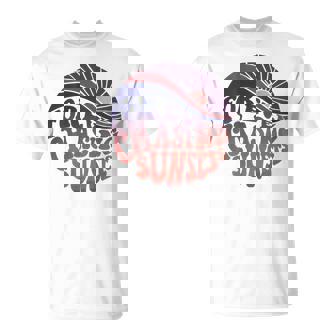 Forever Chasing Sunsets Word On Back Workout Summer Casual Summer Funny Gifts Unisex T-Shirt | Mazezy