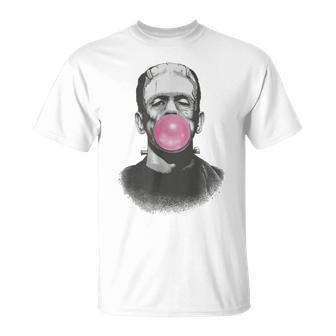 Frankenstein Monster With Bubblegum Bubble Mobile Phone Case T-Shirt | Mazezy DE