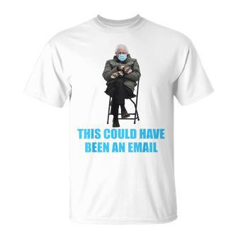 Funny Bernie Sanders Mittens Sitting Inaugruation Meme Meme Funny Gifts Unisex T-Shirt | Mazezy
