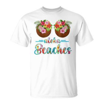 Funny Coconut Bra Hawaii Aloha Beaches Summer Paradise Gift Summer Funny Gifts Unisex T-Shirt | Mazezy