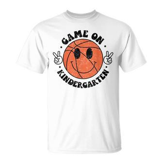 Game On Kindergarten Basketball First Day Of School T-Shirt - Monsterry DE
