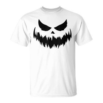 Jack O Lantern Pumpkin Face Halloween Costume T-Shirt - Thegiftio UK