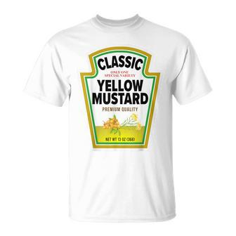 Mustard Ketchup Easy Diy Couples Costume Condiment T-Shirt - Thegiftio UK