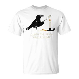 Funny Quoth The Raven Have A Smore Distressed Unisex T-Shirt | Mazezy