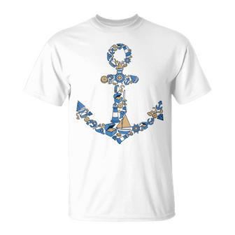 Funny Sailors Anchor - Boat Lighthouse Ship Wheel Unisex T-Shirt | Mazezy