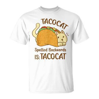 Tacocat Tacocat Spelled Backward Is Tacocat T-Shirt - Seseable