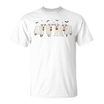 Ghost Cows Halloween T-Shirt - Monsterry