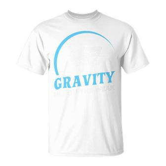 Gravity Is For The Weak High Jump Track T-Shirt | Mazezy